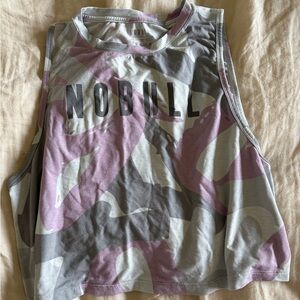 NOBULL Camouflage Purple and Gray Tank Top